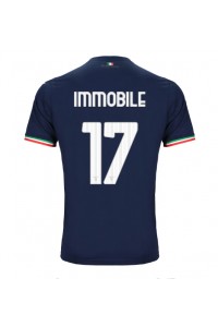 Lazio Ciro Immobile #17 Fotballdrakt Borte Klær 2023-24 Korte ermer